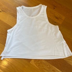 Lululemon white crop tank